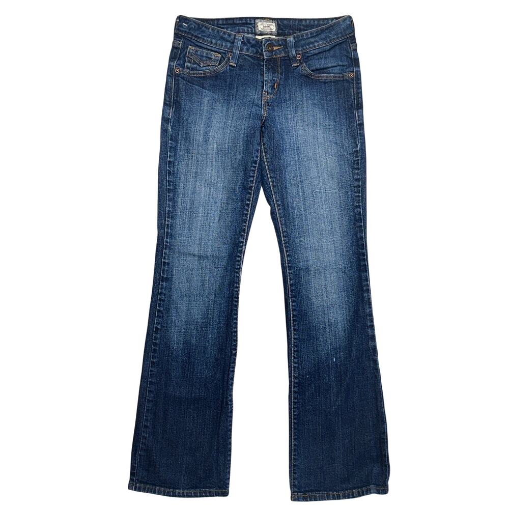 Levi's 545 Jeans Womens 2 Low Boot Cut Dark Wash Y2K 2000s Classic